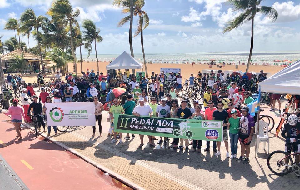 Pedalada ambiental em João Pessoa PB no ‘Abril Verde’ 2019