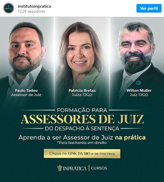 Inédito! Lançada primeira Formação Prática para Assessores de Juiz do Brasil