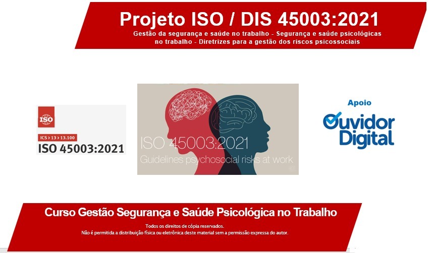 CURSO GESTÃO DA SEGURANÇA E SAÚDE NO TRABALHO