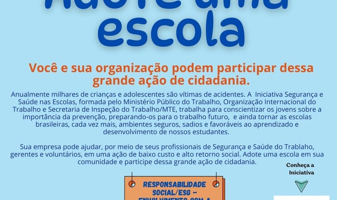 Dia Nacional de Segurança e Saúde nas Escolas